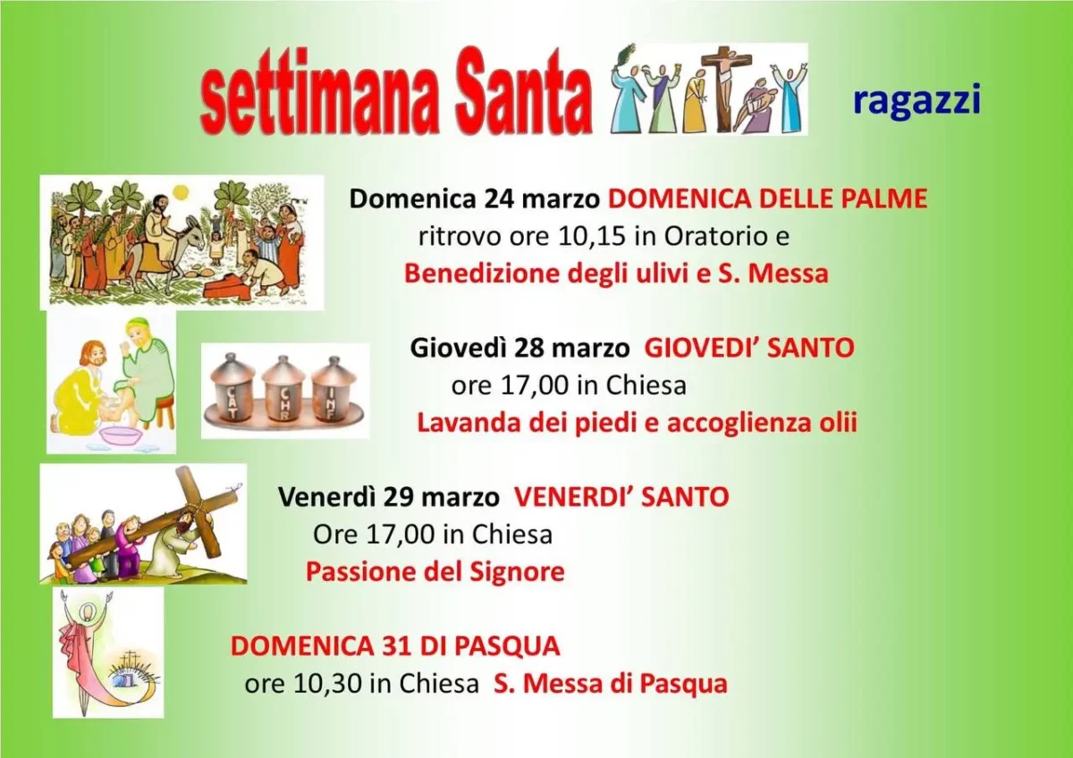 Settimana santa ragazzi – SGB