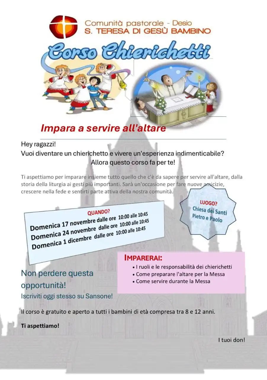 Corso chierichetti